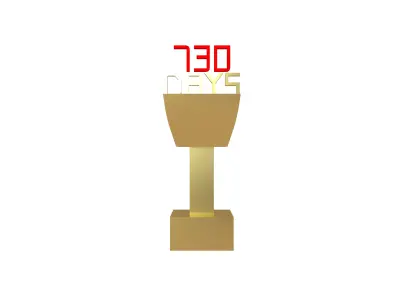 Days 730 Trophy v1 001 Low-poly 3D model