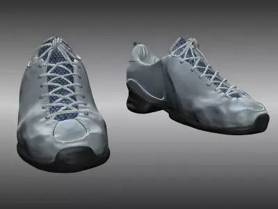 Male shoes Low-poly 3D model
