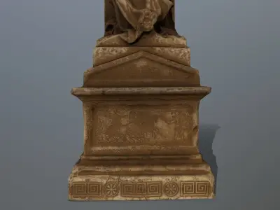statue Low-poly 3D model 2