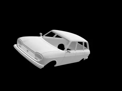 Peugeot 204 Break 3D print model