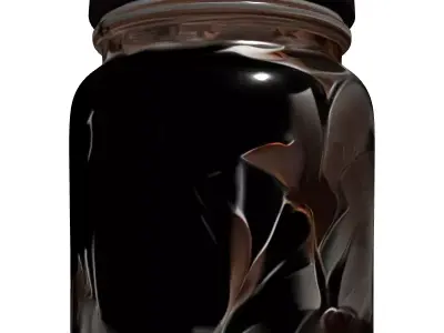 Jar Full of Bats Halloween Prop Low-poly 3D model