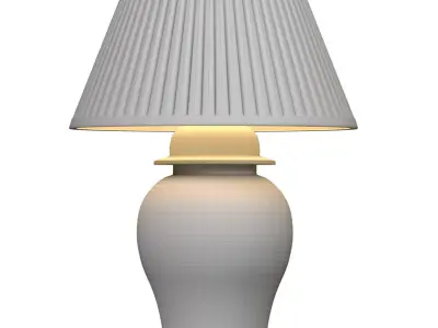 Empel Collections Ginger Jar Table Lamp Chinoiserie Pattern 3D model