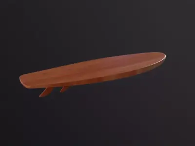 Surfboard 3D Model Low-poly 3D model