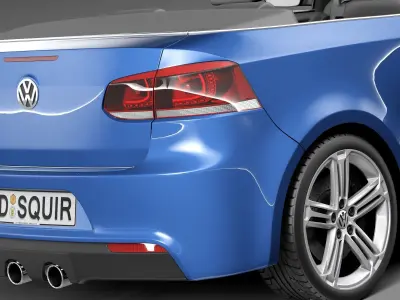 Volkswagen Golf R Convertible 2014 3D model