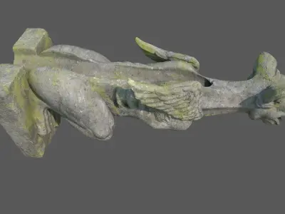 Gargoyle05 Low-poly 3D model