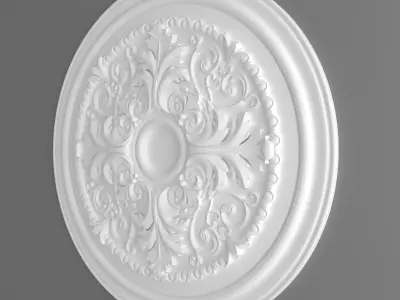 Rosette 3 ceiling medallion 3D model