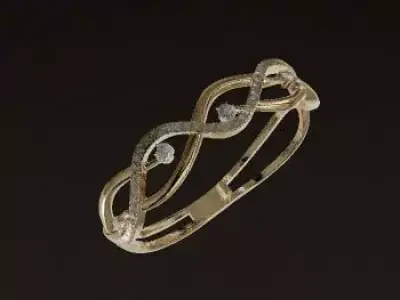 Infinite Elegance Gold Bracelet A Touch of Luxury 3D print model