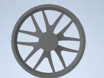 sport car rim no tyre  3D print model