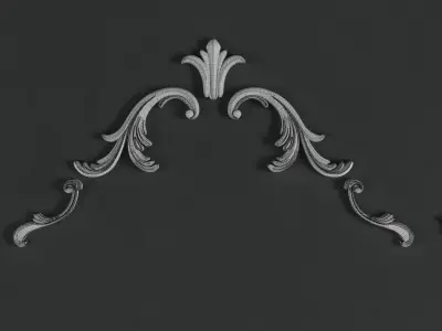 Ornament Coins Set 3D model