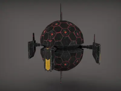 Scifi Space Starterkit Lowpoly  Free low-poly 3D model