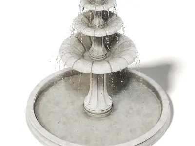 Large Fountain 3D Model 3D model