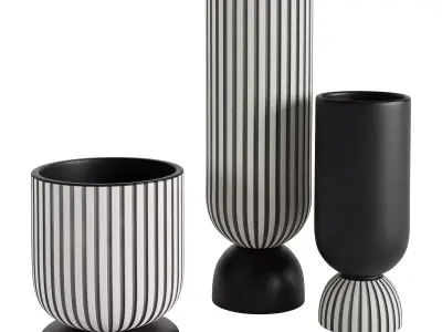 Channeled Vase 3D model