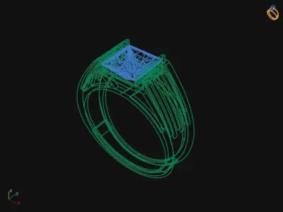 0109 - Simple Gents Ring 3D print model