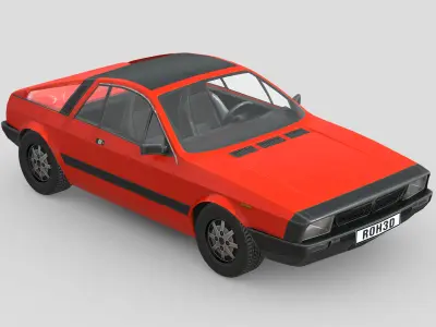 Lancia Montecarlo 1979 Low-poly 3D model