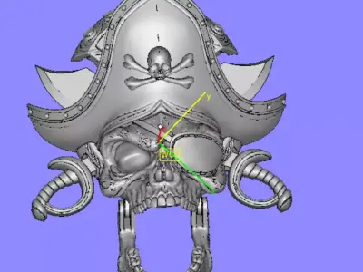 Pirate Skull 3D print model