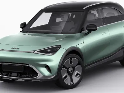 Smart 1 One 2023 with interior 3D model