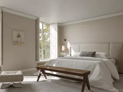 Bedroom interior scenes 3D model by aratukishikaku