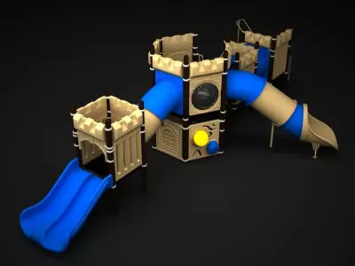 Outdoor Castle 3D model