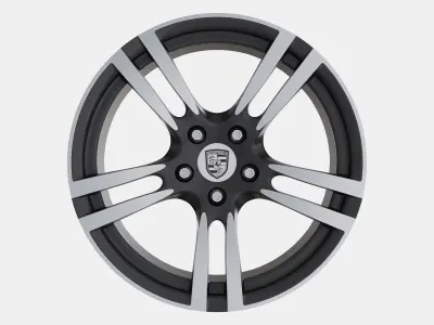 Porsche Panamera 970 Turbo Rim Low-poly 3D model