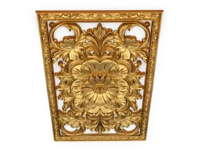 classical door decor 07 3D model