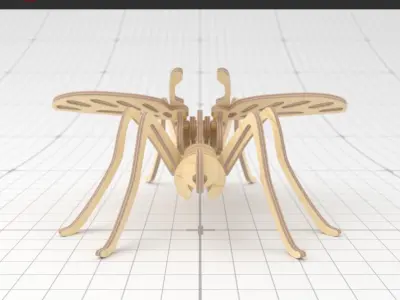 3D PUZZLE MOSQUITO SMALL 3D model