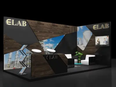 Booth Exhibition Stand a251c 3D model