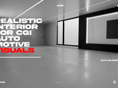 Realistic Interior for Car Renders Without Car 3D model