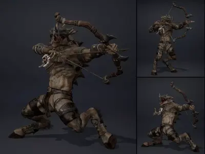 Mist Archer Arm2 Brutal Low-poly 3D model