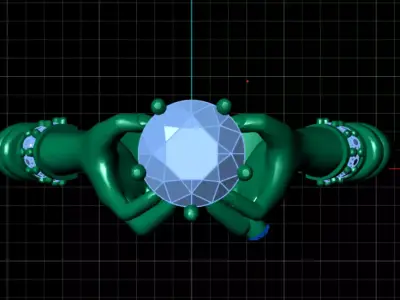  HAND RING LIGHT WEIGHT Low-poly 3D model