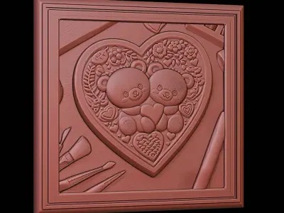 3d printable Valentine ornament 3D print model