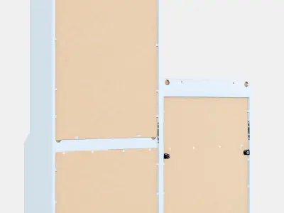 HAUGA Storage combination Low-poly 3D model