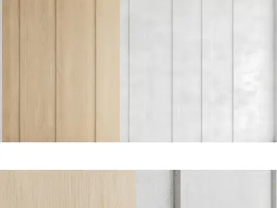 Decorative wall panel set 39 3D model