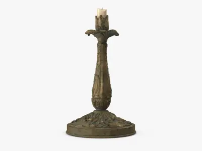 Antique Candle Holder 2 3D model