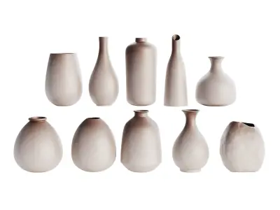 Vases Decor Set 04 3D model