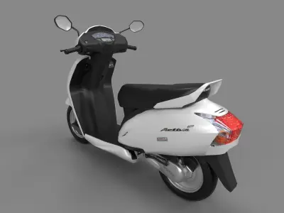 Honda Activa Low-poly 3D model