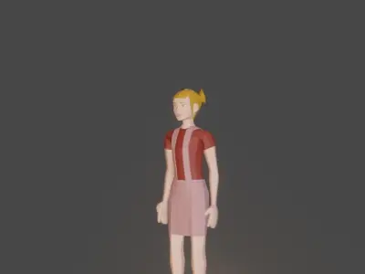 Vocations and Uniforms Low Poly Characters Low-poly 3D model