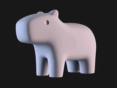 Capybara 3D print model