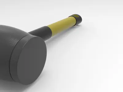 Huppo Rubber Mallet Low-poly 3D model