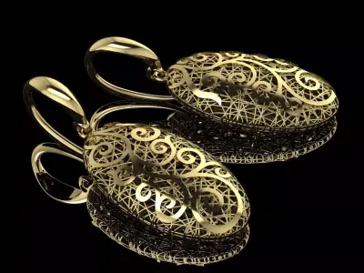 Ultra Vision Earrings 3D print model