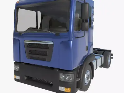 2-axle truck tractor 3D model