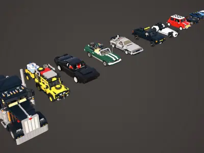 LEGO Car Package 3D model