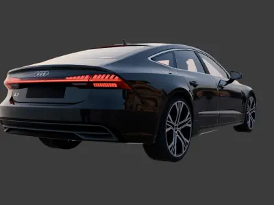 Audi A7 3D model by dhruvsadhu