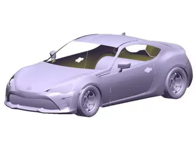 86 ZN6 Full Exterior Mesh Model - 3D Laser-Scanned 3D model