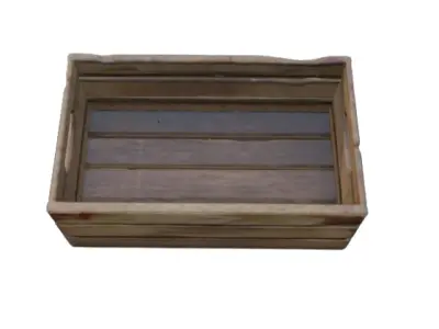 A Wooden Storage Crate  Free Free 3D model