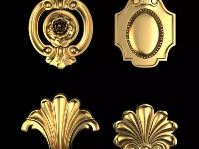 Ornaments - Pack 01 3D model