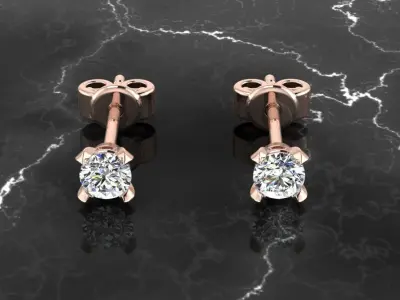 Jewelry Earring 3D print model 10