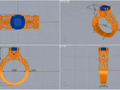 ring code 97 3D print model
