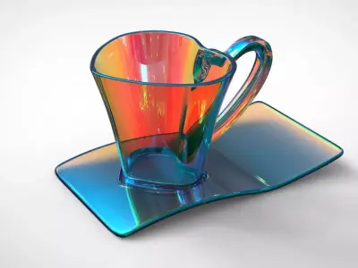 L1ghtBl heart cup 3D model