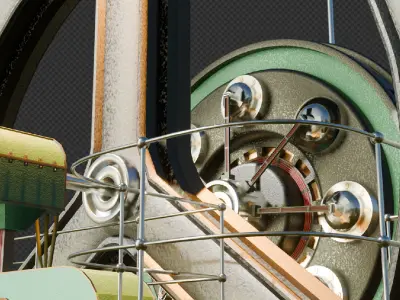 Dieselpunk Engine 3D model
