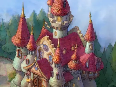 Game main city - Castle 20 3D model